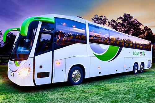 Emma, the 5 Star corporate bus available for charters on the Gold Coast