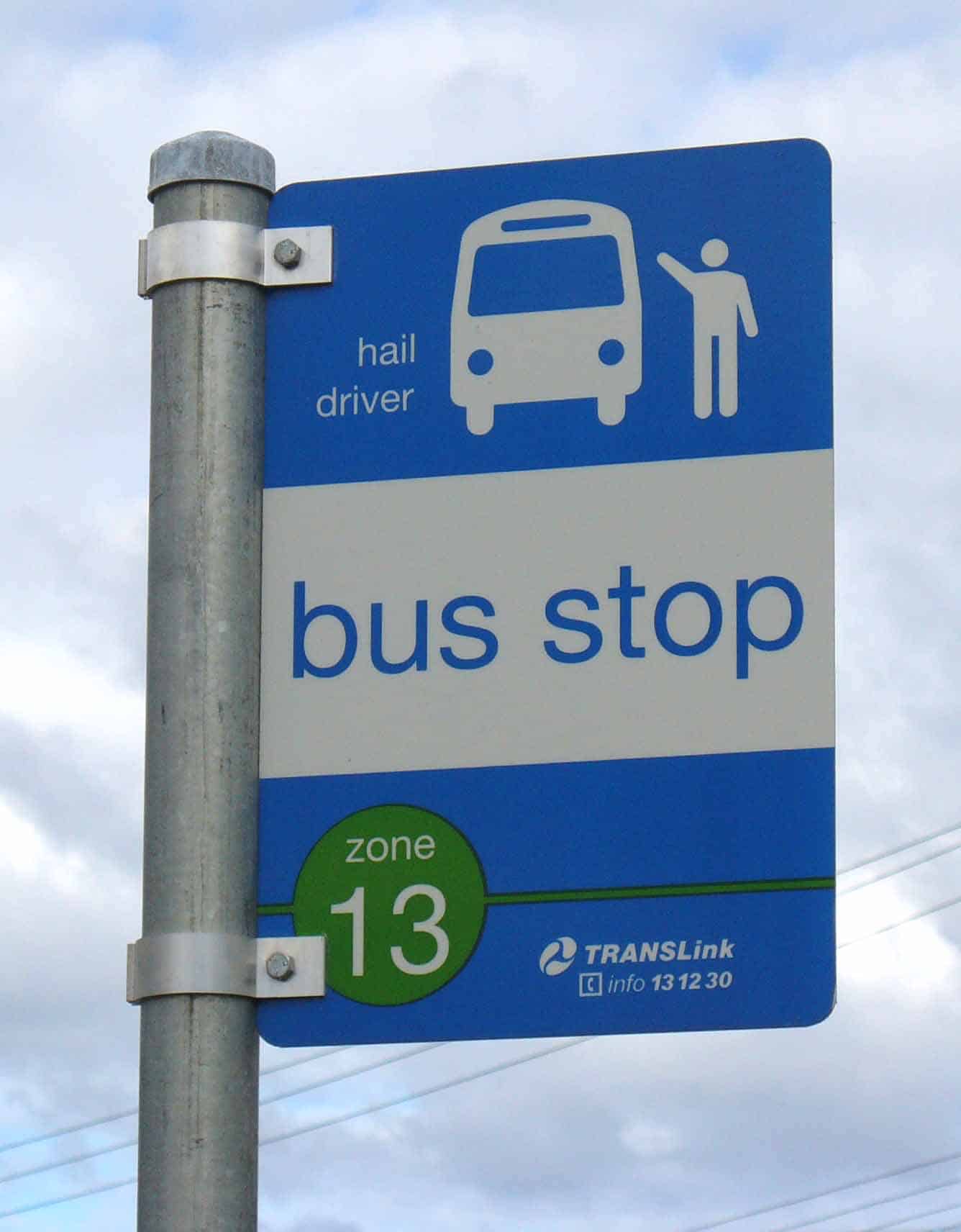 TransLink Bus Stop Sign