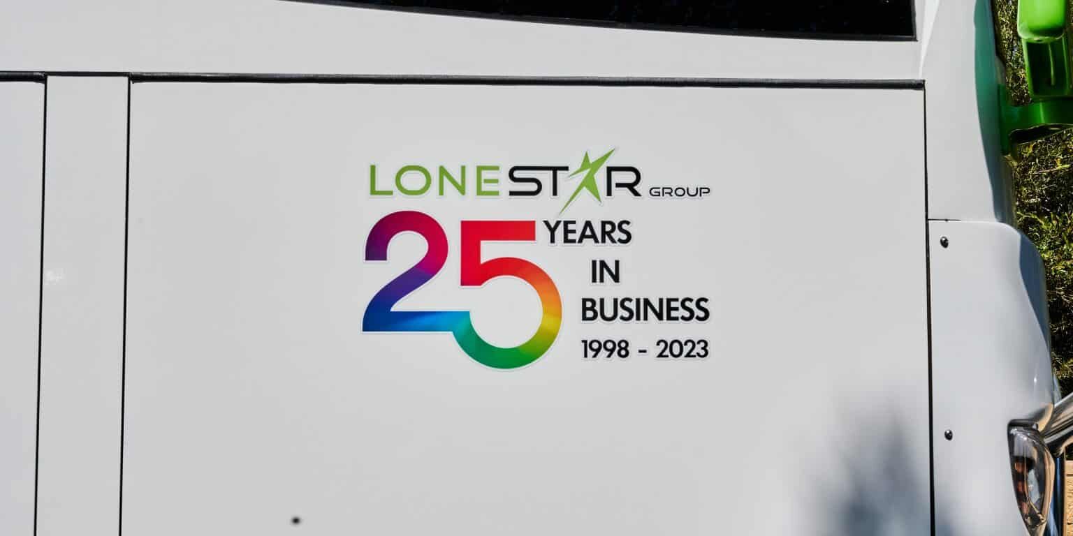 Lonestar logo- 25 years in business